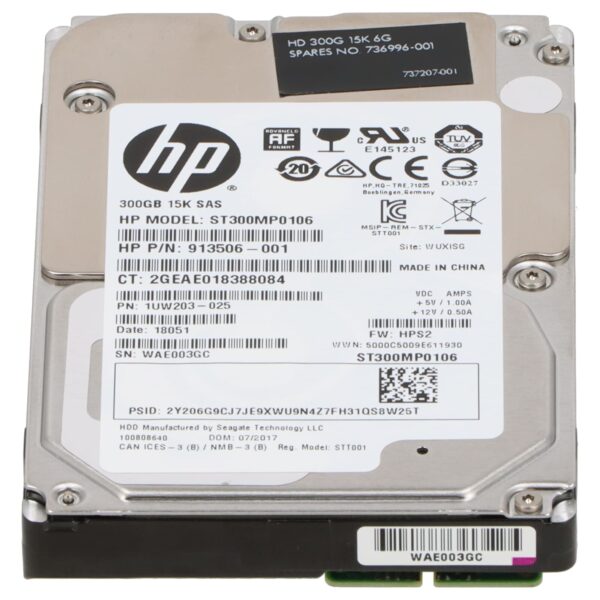 هارد سرور HP 300GB SAS 12G 15K